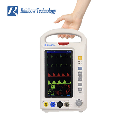 Gebruik een vriendelijke multiparameter patiëntmonitor EKG/ HR/ RESP/ SPO2/ NIBP/ TEMP