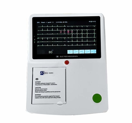 Bluetooth-gegevensoverdracht 12 Lead 3-kanaal EKG-machine met digitale opname