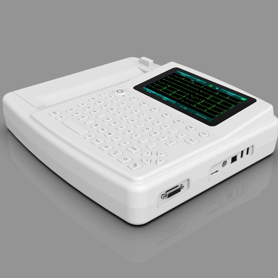 Het Elektrocardiogramecg Machine 12 Kanaal 12 van het touch screen Volledige Toetsenbord Lood met Printer