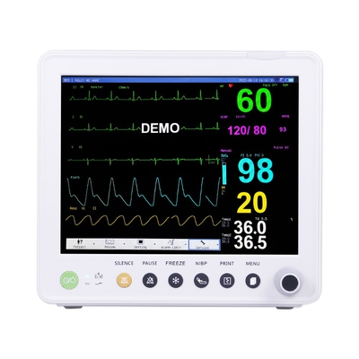 12.1 inch 5 Leads Multi Parameter Patiënt Monitor voor professionele medische zorg