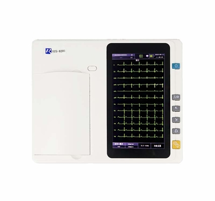 Draagbare realtime analyse Digitale opname Medische EKG-machine 3/6 kanaal 12 leidingen