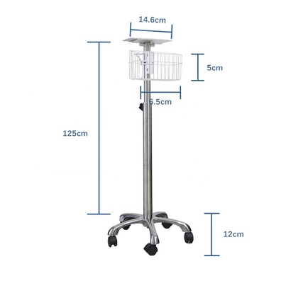 30 kg laadvermogen ziekenhuis patiënt trolley verpakking maat 69 cm ((L) x 21 cm ((W) x 46 cm ((H)