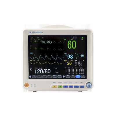 Hoogwaardige draagbare ECG ICU patiënt monitor 12,1 inch kleur TFT-scherm patiënt monitor
