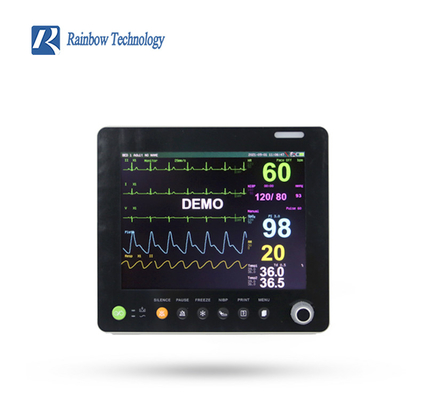 Draagbare EKG HR NIBP SPO2 RESP TEMP Multi Parameter Patiënt Monitor Voor ICU