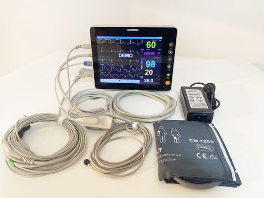 Multi-Parameter Patient Monitor Accurate Vital Sign Detection Compact Design for Primary Clinics Emergency Care Home Medical Use
