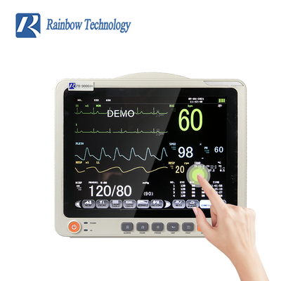 12.1 inch LCD patiëntmonitor Stand Plastic Optioneel touchscreen voor ICU's en Home Monitoring Kit