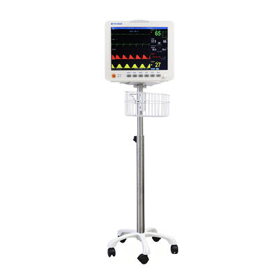Goedkope medische ziekenhuis Metalen trolley met fabrieksprijs voor patiënt monitor