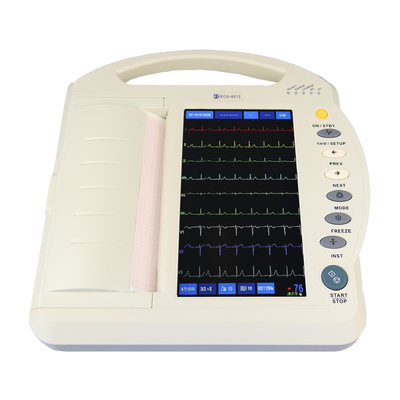 10,1 Duim Kleurrijke LCD Medische ECG Machine gelijktijdig Aanwinst 12 Lood