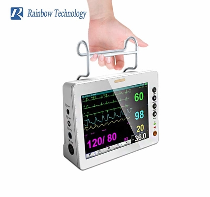 8 inch Display Grootte Parameter Patiënt Monitor Met AC/DC/batterij stroomvoorziening