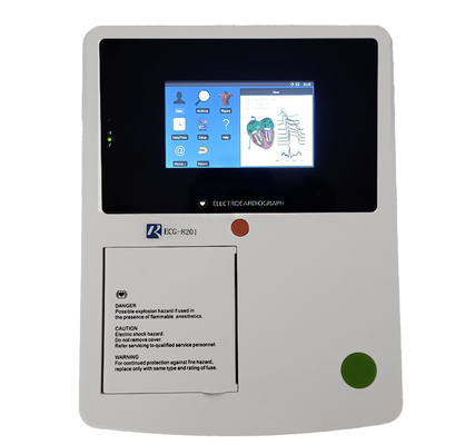 4.3 inch touchscreen medische EKG-machine voor het toezicht op de gezondheid van het lichaam ISO-certificering