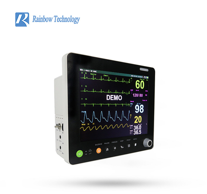 Draadloze gegevensoverdracht Patiëntmonitor met meerdere parameters en 12,1-inch TFT-kleurenscherm