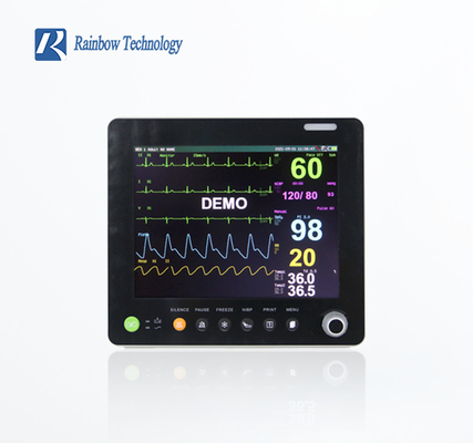 Draadloze gegevensoverdracht Patiëntmonitor met meerdere parameters en 12,1-inch TFT-kleurenscherm
