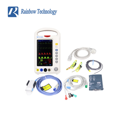 7 van de de Monitorkleur van de duim de Draagbare Multiparameter Vertoning Vital Signs Patient Monitor