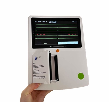 12 kanalen Digitale ECG Machine Hoge Resolusion met het Touche screen van Lidmaatelektroden