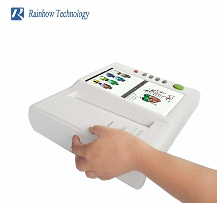 Warm te verkopen 10 inch touchscreen ecg machine 12 leidingen 12 kanaal ecg apparaat
