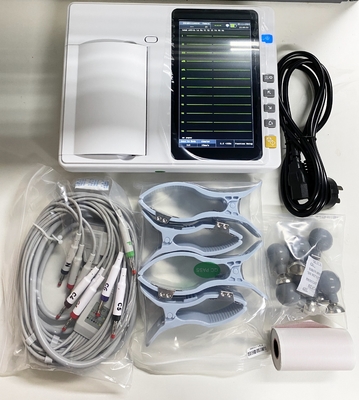 3/6 kanaal elektrocardiografie machine hoge resolutie thermische printer draagbare ecg monitor