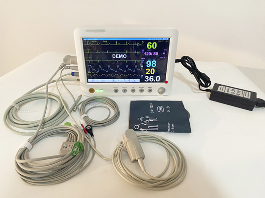 10.1 inch draagbare EKG-machine vitale symptomen patiëntmonitor voor ziekenhuisgebruik