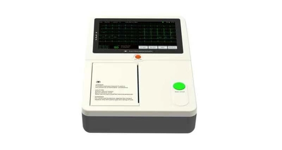 Draagbare 7 inch touchscreen 12 Lead 3 Channel Ecg Machine