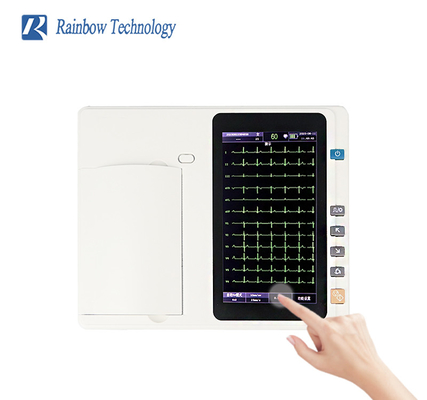 7 inch kleur TFT-LCD touchscreen elektrokardiogram digitaal EKG-apparaat