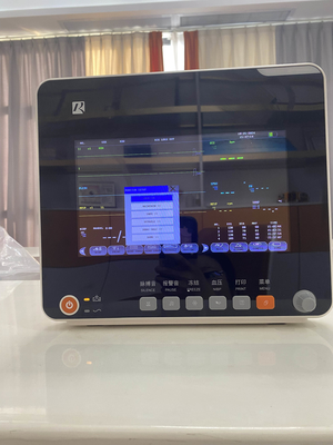 Multi-parameter patiënt monitor met EKG Resp SpO2 Nibp Temp en verplaatsbare stand OEM beschikbaar