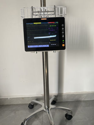 8 inch draagbare multi-parameter patiëntmonitor voor menselijk gebruik met 7-kanaals ECG en 3-niveaus alarm