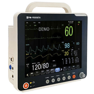 12 Inch Full Screen Medical Vital Signs Monitor 6 Parameter Patient Monitor Optional Printer CMS