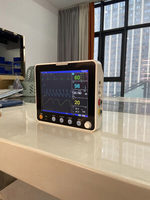 8 inch kleuren LCD-scherm 6 parameters ziekenhuis EHBO patiëntmonitor