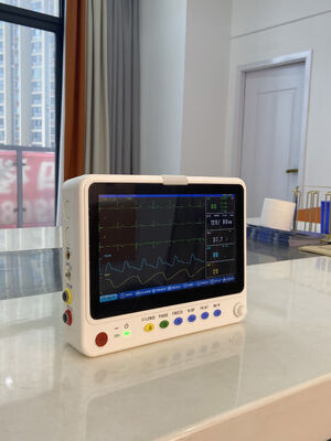 Draagbare 10-inch ambulance afdeling medische EKG-monitor Multi-parameter Critische zorg Draagbare hartmonitor