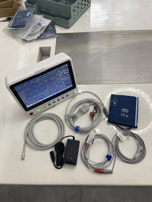 Draagbare 10-inch ambulance afdeling medische EKG-monitor Multi-parameter Critische zorg Draagbare hartmonitor