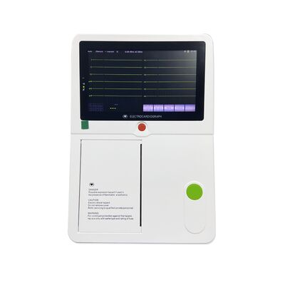 Draagbare digitale EKG-machine met 7 inch touchscreen en thermisch rolpapier voor ziekenhuiskliniek