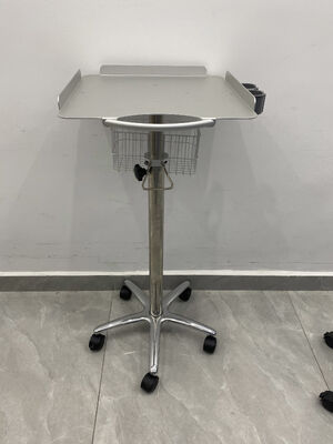 Modern ontwerp metalen patiëntmonitor trolley met OEM-service voor ziekenhuis- en kliniekapparatuur