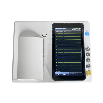 7 inch touchscreen medische EKG-machine met thermische matrixprinter voor real-time/offline analyse