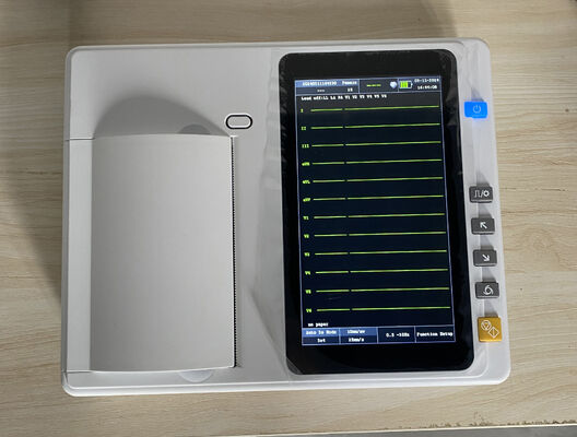 7 inch touchscreen medische EKG-machine met thermische matrixprinter voor real-time/offline analyse