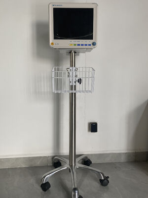 12.1 inch kleuren-LCD-scherm met meerdere parameters Patiëntmonitor met ECG/HR/RESP/SPO2/NIBP/Temp-parameters en trolley/wandbeugel