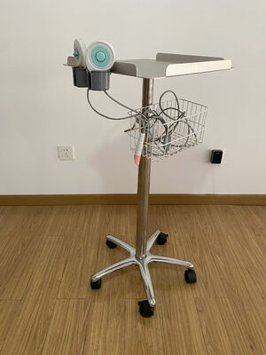 Height Adjustable Plastic Probe Cup Rack Medical Nursing Trolley Mobile Ultrasound