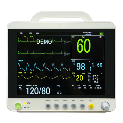 Duurzame plastic multiparameter elektrische patiënt monitor medische kliniek apparatuur voor onderzoek therapie